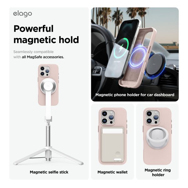 Elago Apple iPhone 16 Pro Vegan Deri Magsafe Kılıf - Görsel 3