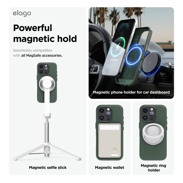 Elago Apple iPhone 16 Pro Vegan Deri Magsafe Kılıf - Görsel 3