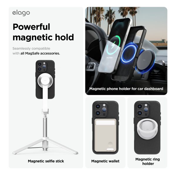 Elago Apple iPhone 16 Pro Max Vegan Deri Magsafe Kılıf - Görsel 3