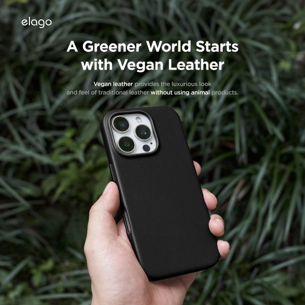 Elago Apple iPhone 16 Pro Max Vegan Deri Magsafe Kılıf - Görsel 4