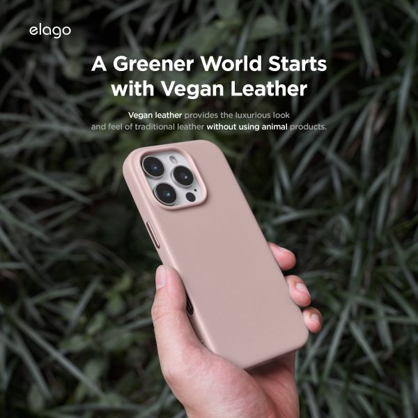 Elago Apple iPhone 16 Pro Max Vegan Deri Magsafe Kılıf - Görsel 4