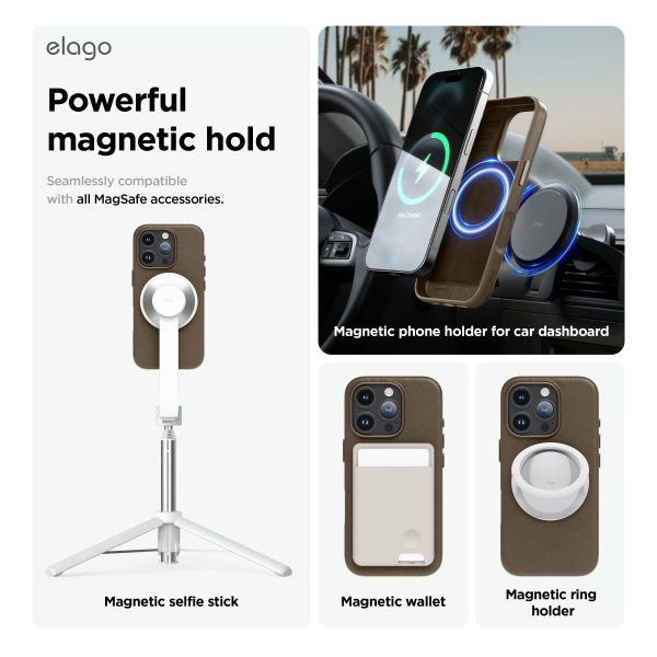 Elago Apple iPhone 16 Pro Max Vegan Deri Magsafe Kılıf - Görsel 3
