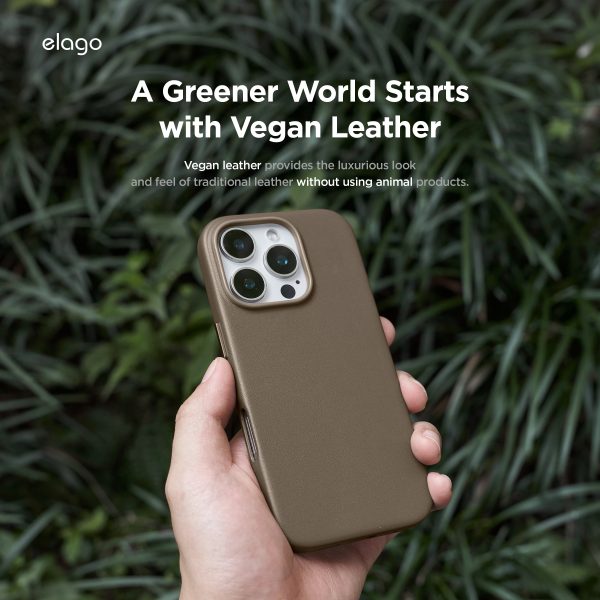 Elago Apple iPhone 16 Pro Max Vegan Deri Magsafe Kılıf - Görsel 4