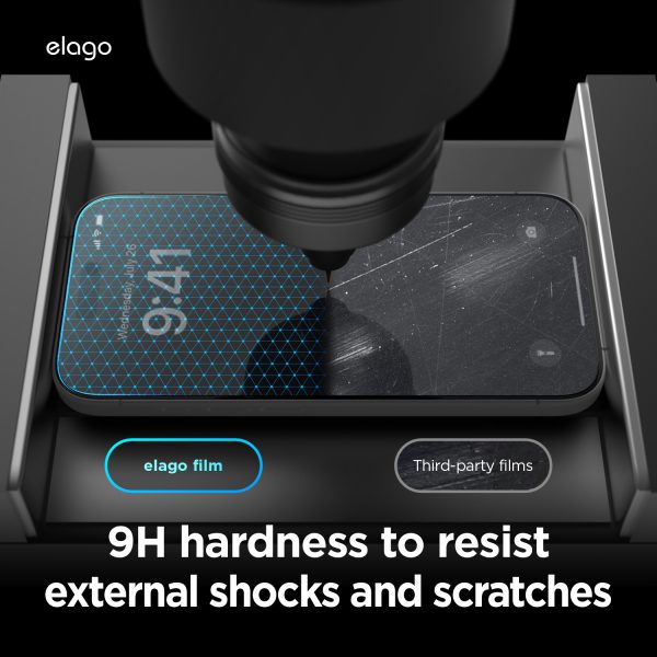 Elago Apple iPhone 16 Pro Aplikatörlü Temperli Cam Ekran Koruyucu - Görsel 4