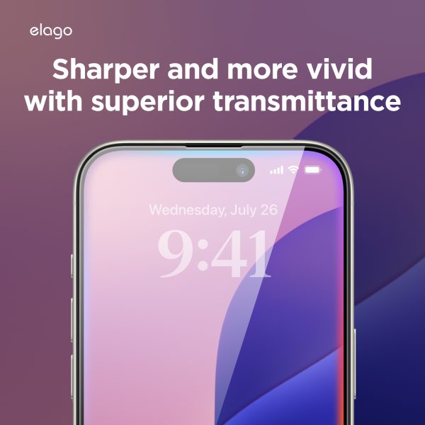 Elago Apple iPhone 16 Pro Aplikatörlü Temperli Cam Ekran Koruyucu - Görsel 6