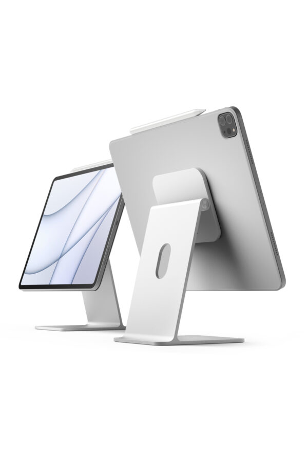 Elago Premium Manyetik Stand – iPad Pro/Air/Mini Uyumlu Çok Açılı Metal Stand Gümüş